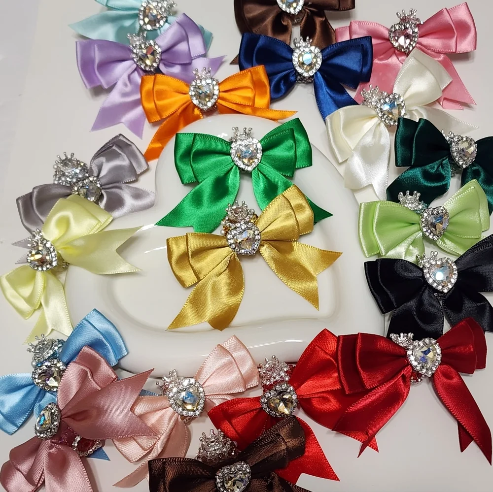 Fancy Bead Bow Green Heart Gem Crown Rhinestone Pearls Jewelry‎ Making Beadable